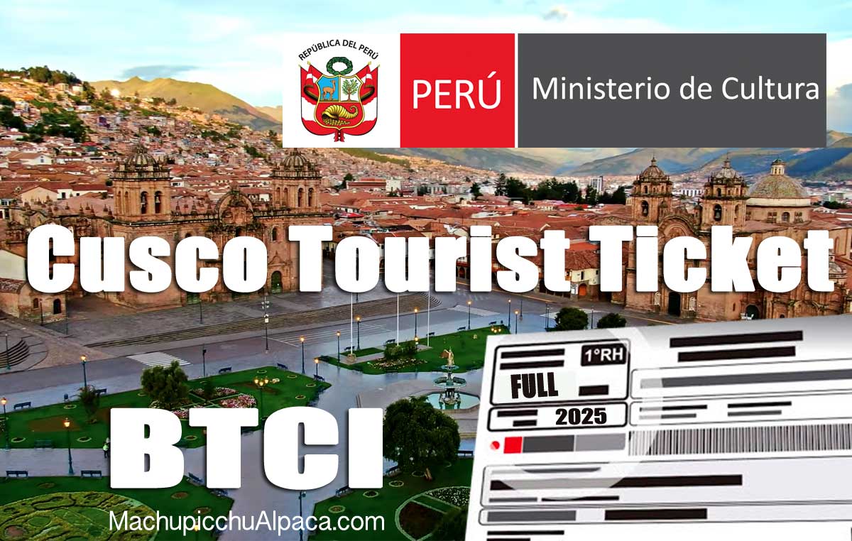 Comprehensive Cusco Tourist Ticket BTCI ticket